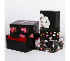 Набор подарочных коробок 5шт Цветочный сад 14 × 14 × 8‒22 × 22 × 12 см